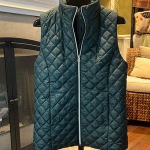 Banana Republic Hunter green quilted vest jacket XS